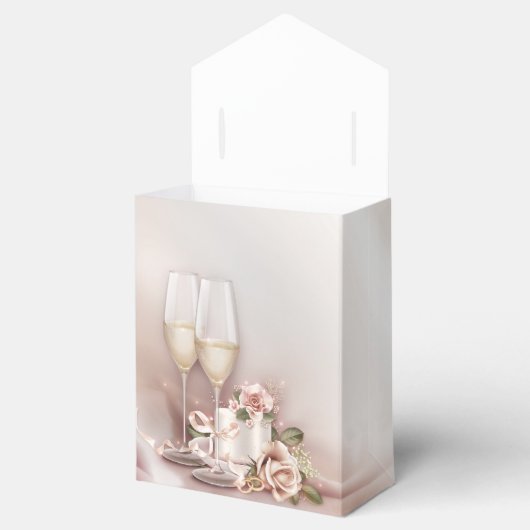 Champagne Wedding Geschenkschachtel (Geöffnet)