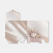 Champagne Wedding Geschenkschachtel (Ungefaltet)