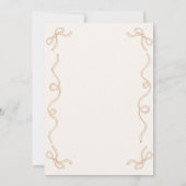 Champagne Wedding | Probe Einladung (Rückseite)