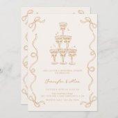 Champagne Wedding | Probe Einladung (Vorne/Hinten)