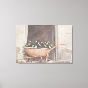 Champagne Wheelbarrow 1985 Leinwanddruck