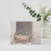 Champagne Wheelbarrow 1985 Postkarte (Stehend Vorderseite)