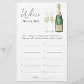 Champagne - Wo waren wir Brautparty (Vorderseite)