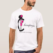 Champagne-Wünsche T-Shirt (Vorderseite)