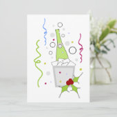 Champagner auf Eis Einladung (Stehend Vorderseite)