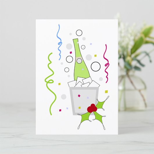 Champagner auf Eis Einladung