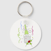 Champagner auf Eiskühle-Schlüsselanhänger Schlüsselanhänger (Vorderseite)