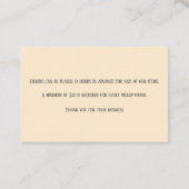 Champagner Bäckerei Bäckerei Konditorei Koch Green Visitenkarte (Rückseite)