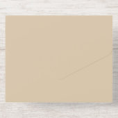 Champagner Beige All-in-One-Einladung (Rückseite)