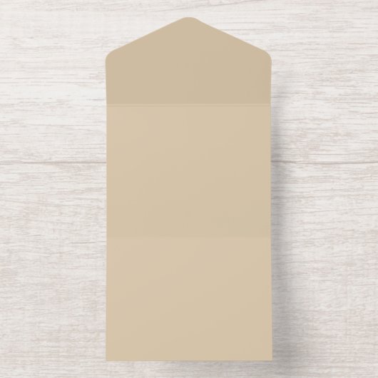 Champagner Beige All-in-One-Einladung (Innenseite)
