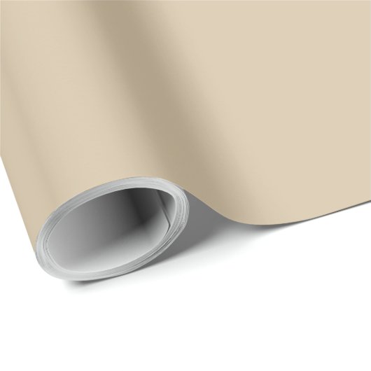 Champagner Beige Geschenkpapier (Rolleneckpunkt)