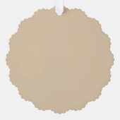 Champagner Beige Ornament Karte (Vorderseite)