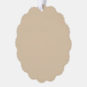 Champagner Beige Ornament Karte (Links)