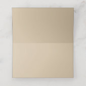 Champagner Beige Platzkarte (Innenseite Aufgefaltet)