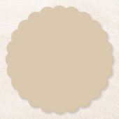 Champagner Beige Untersetzer (Vorderseite)
