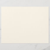 Champagner Blume Tri-Fold Hochzeitsprogramm (Rückseite)