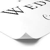 Champagner-Blume Willkommen bei der Hochzeit des Z Poster (Ecke)