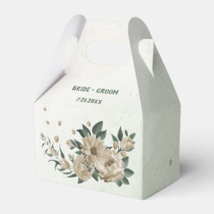 Champagner Blumen Grünzeug Hochzeit Geschenkschachtel