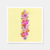 Champagner-Blumenstrauß Servietten (Vorderseite)