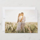 Champagner Blush FOTO Wedding Einladung QR Code (Rückseite)