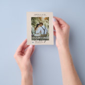 Champagner Blush FOTO Wedding Einladung QR Code Flyer (Gruppe)