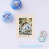 Champagner Blush FOTO Wedding Einladung QR Code Flyer (Einzeln)