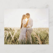 Champagner Blush FOTO Wedding Einladung QR Code Flyer (Hinten)