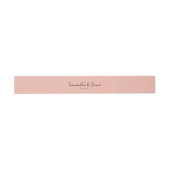 Champagner Blush Pink - Matching Bands Einladungsbanderole (Flach)