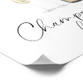 Champagner-Brautparty - Champagner-Bar Poster (Ecke)