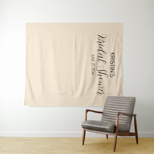 Champagner-Brautparty Foto Hintergrund Wandteppich (Beispiel (Horizontal))