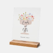 Champagner Brautparty Karten und Geschenke Acrylschild (Winkel)