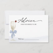 Champagner-Brautparty-Ratschläge für die Bride Car Einladung (Vorderseite)