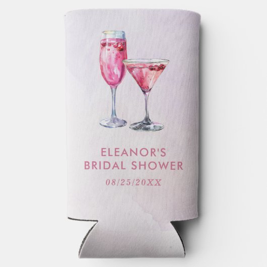 Champagner-Brautparty Selters Dosenkühler (Rückseite)