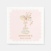 Champagner-Brautparty Serviette (Vorderseite)