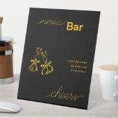 Champagner-Brautparty Sockelschild (In Situ)