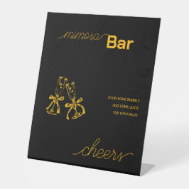 Champagner-Brautparty Sockelschild