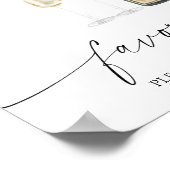 Champagner - Bridal Gefallen nehmen Sie bitte eins Poster (Ecke)