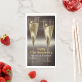 Champagner Brille 50. Hochzeitliches Party Serviette (Beispiel)