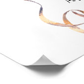 Champagner Brunch & Bubbly Brautparty Willkommen Poster (Ecke)