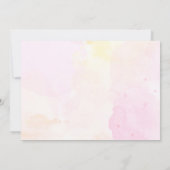 Champagner-Brunch und Brautparty in Rosa Einladung (Rückseite)