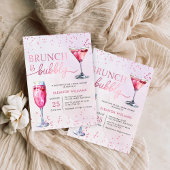 Champagner Brunch und Bubbly Brautparty Einladung
