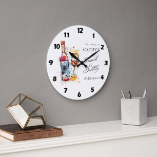 Champagner Brunch und Bubbly Brautparty - Empfang Große Wanduhr