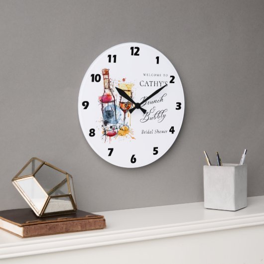 Champagner Brunch und Bubbly Brautparty - Empfang Große Wanduhr (Büro)