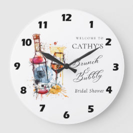 Champagner Brunch und Bubbly Brautparty - Empfang Große Wanduhr