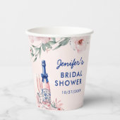 Champagner Brunch und Bubbly Brautparty Pappbecher (Vorderseite)