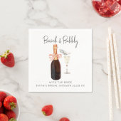 Champagner Brunch und Bubbly Brautparty Serviette (Beispiel)