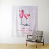 Champagner Brunch und Bubbly Brautparty Wandteppich (Beispiel)