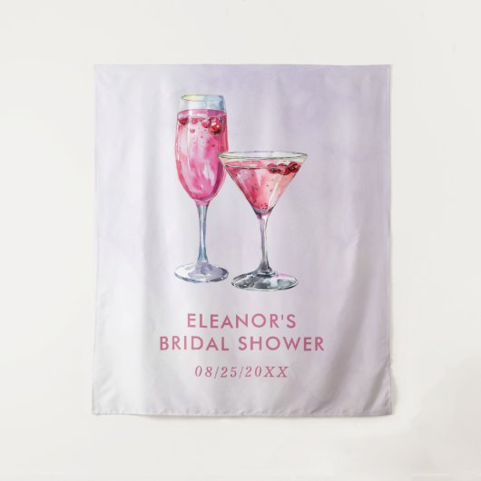 Champagner Brunch und Bubbly Brautparty Wandteppich (Vorderseite)