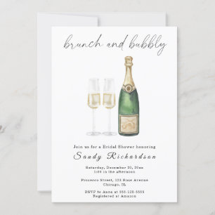 Champagner-Brunch und prickelnde Brautparty Einladung