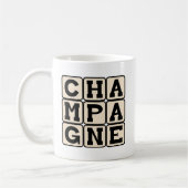 Champagner, Bubbly Beverage Kaffeetasse (Links)